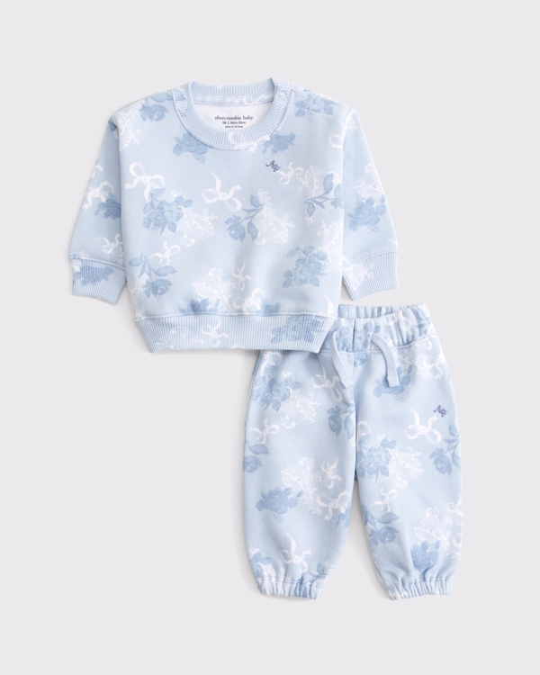 baby essential icon set, Light Blue Pattern view 1