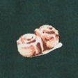 green breakfast print