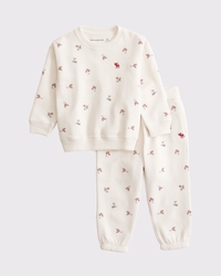 toddler essential icon crew sweatshirt set