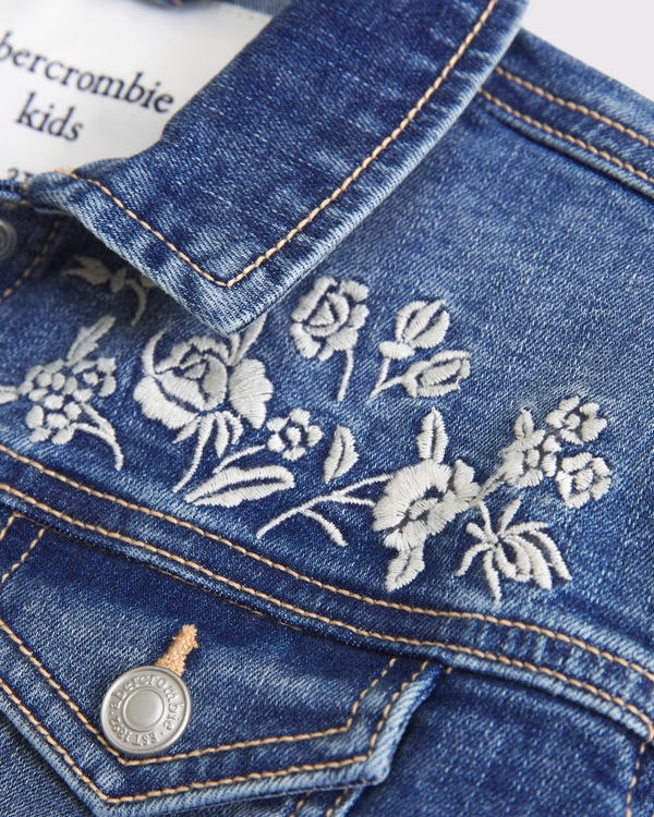 toddler embroidered denim jacket