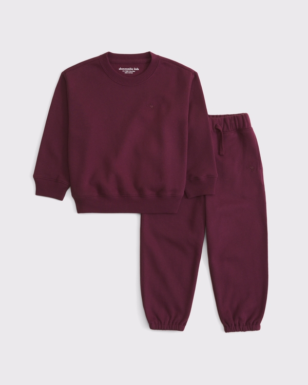 toddler essential icon set, Maroon view 1