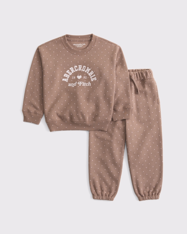 toddler graphic logo set, Brown Dot view 1