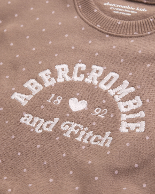 toddler graphic logo set, Brown Dot view 2