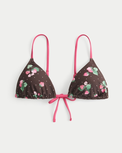 Верх бикини Beaded Over-the-Shoulder, треугольные чашки — Hollister