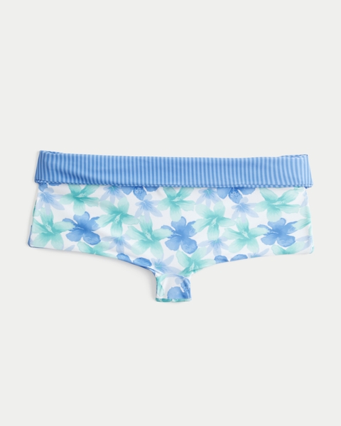Женские купальники Hollister Reversible Foldover Jacquard Swim Shortie