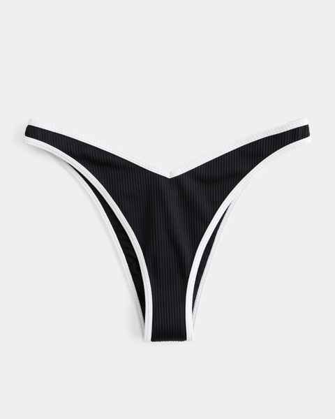 Низ бикини Cheekiest, высокая линия бедра, в рубчик — Hollister