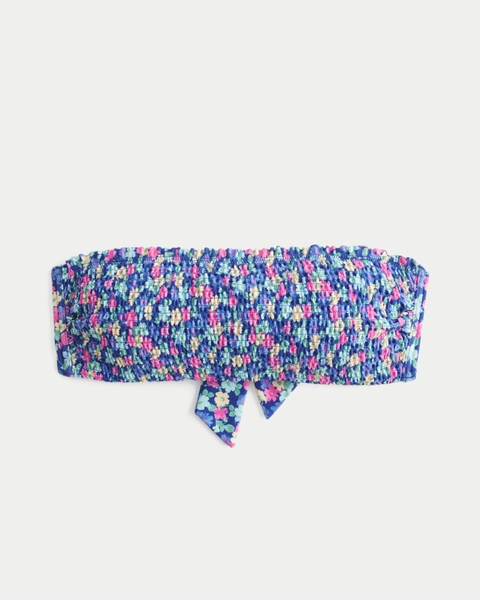 Верх бикини Smocked, бандо — Hollister