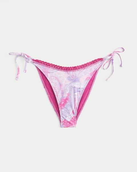 Низ бикини, крой чики, на завязках, вязка крючком — Hollister
