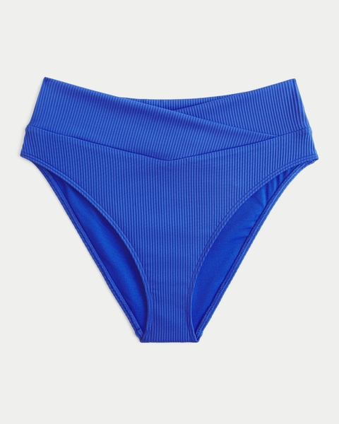 Низ бикини, высокая посадка, в рубчик — Hollister