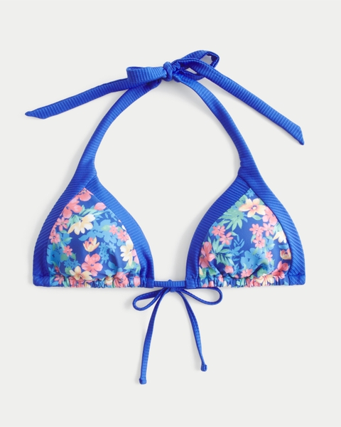 Верх бикини Wide, завязка на шее, треугольные чашки — Hollister