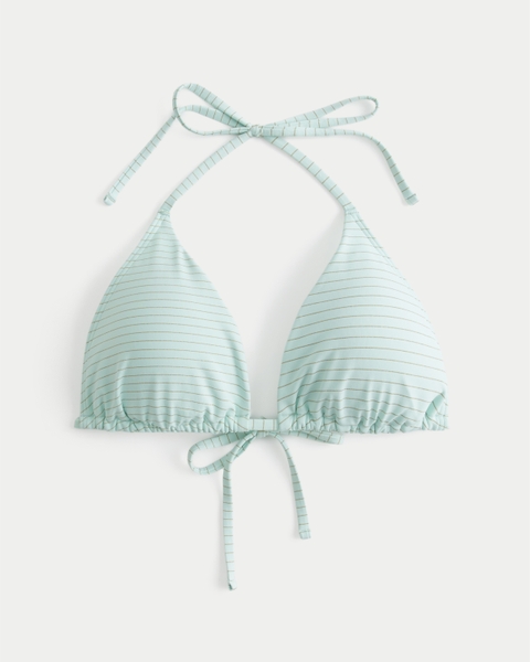 Верх бикини Shimmer, треугольные чашки, в полоску — Hollister