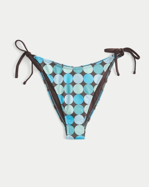 Низ бикини, крой чики, на завязках, в рубчик — Hollister