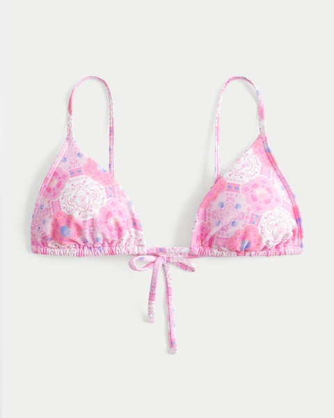 Верх бикини Pattern Over-the-Shoulder, треугольные чашки — Hollister