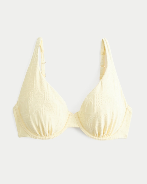 Верх бикини Curvy Jacquard, на косточках — Hollister
