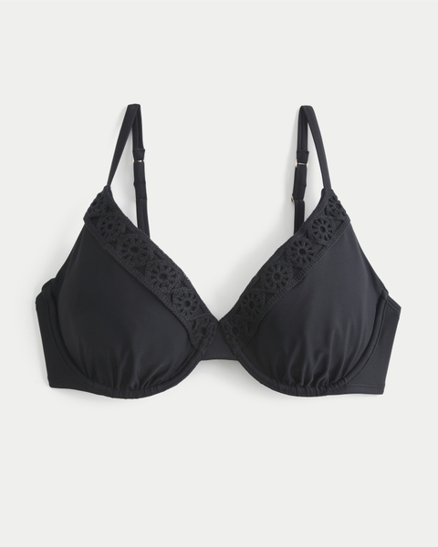 Верх бикини Curvy, на косточках, вязка крючком — Hollister