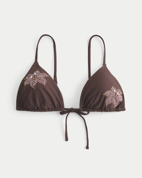 Верх бикини Embellished Over-the-Shoulder — Hollister