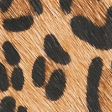 Faux Cheetah Fur Leather Belt