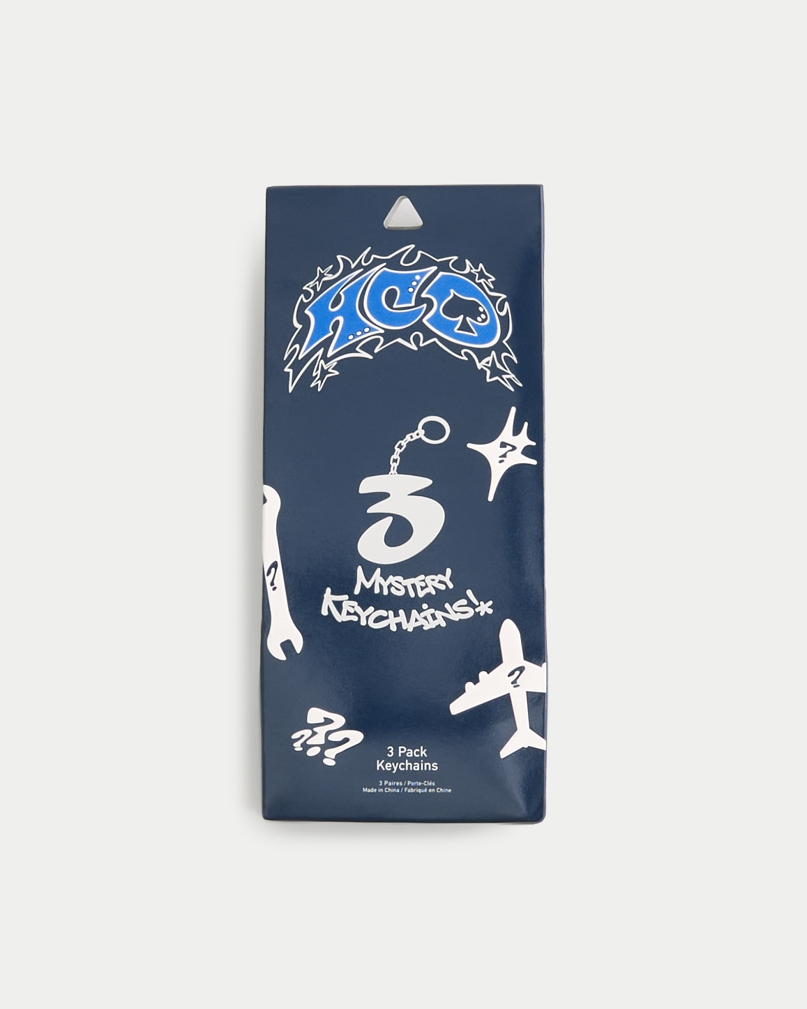 Мужские брелоки Hollister Blind Box Mystery Keychains 3-Pack, цвет: Разноцветный