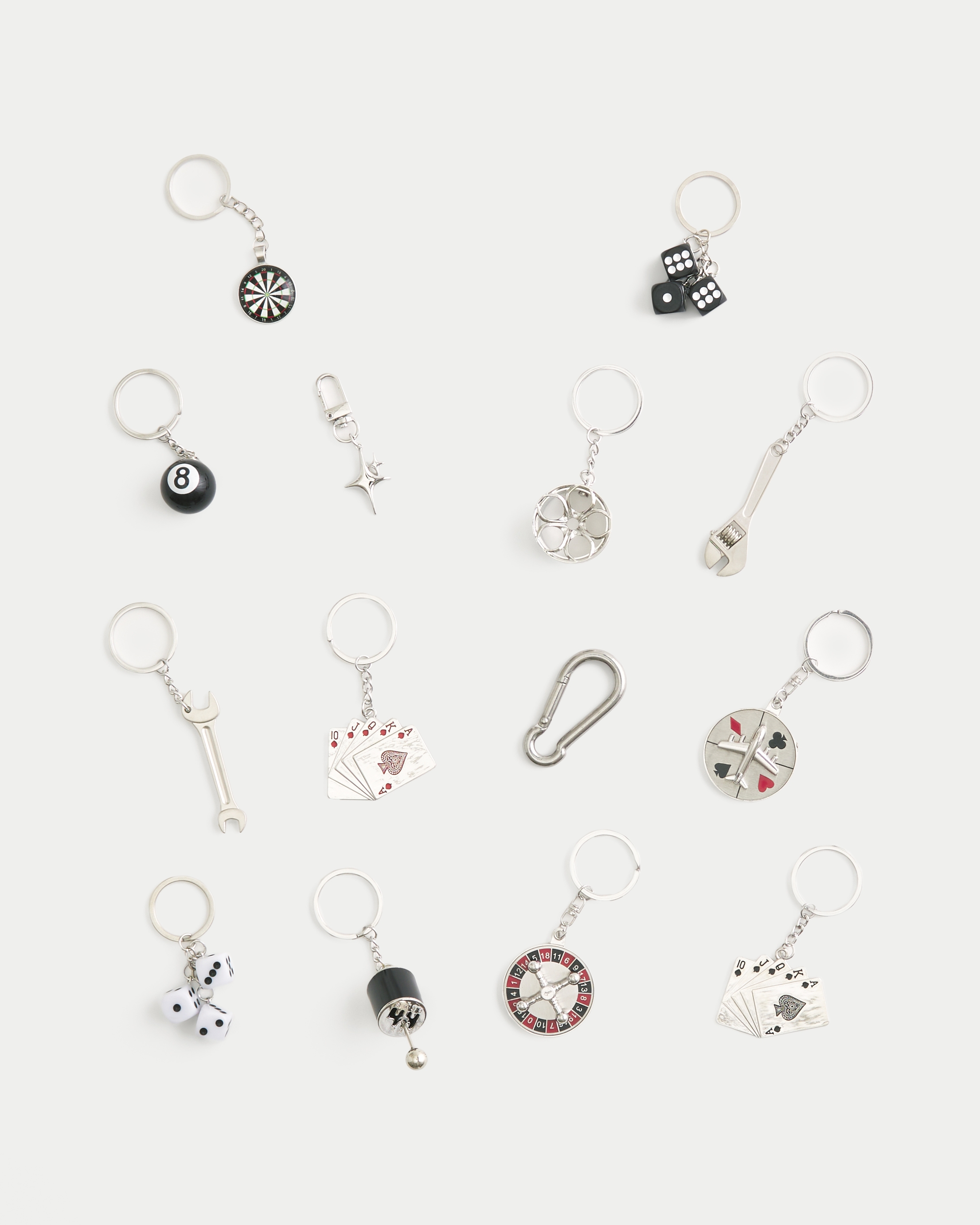 Мужские брелоки Hollister Blind Box Mystery Keychains 3-Pack, цвет: Разноцветный — фото 3
