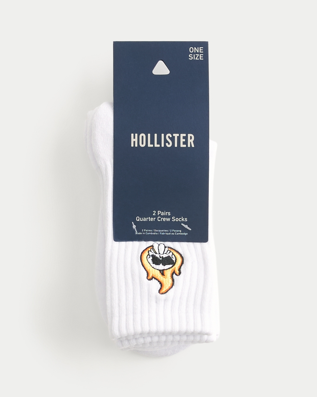 Носки для мужчин, средней высоты, с логотипом, 2 шт. — Hollister — фото 2