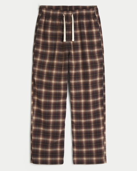 Пижамные брюки Baggy для мужчин, фланель — Hollister
