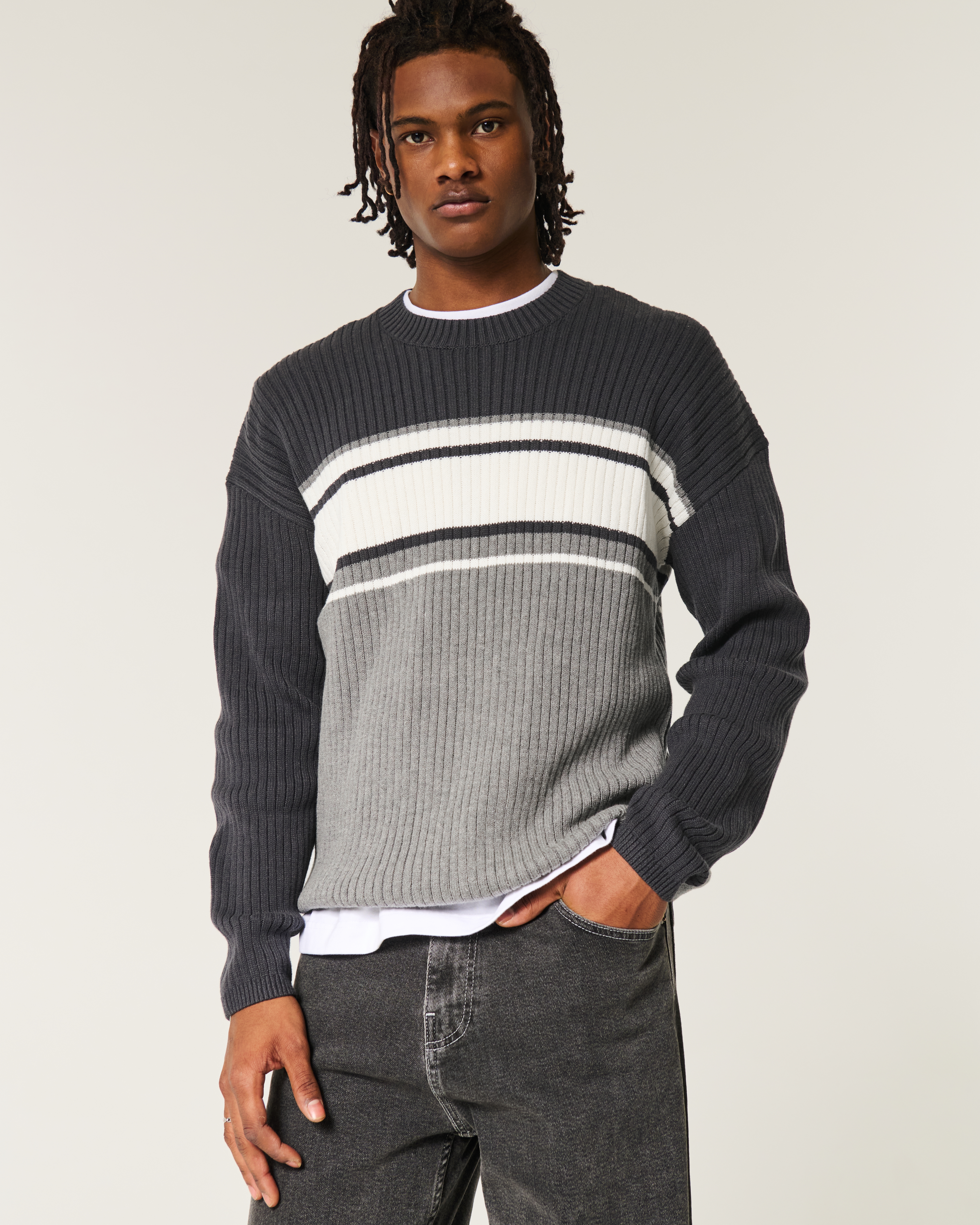 Мужские свитеры Hollister Boxy Crew Sweater — фото 2