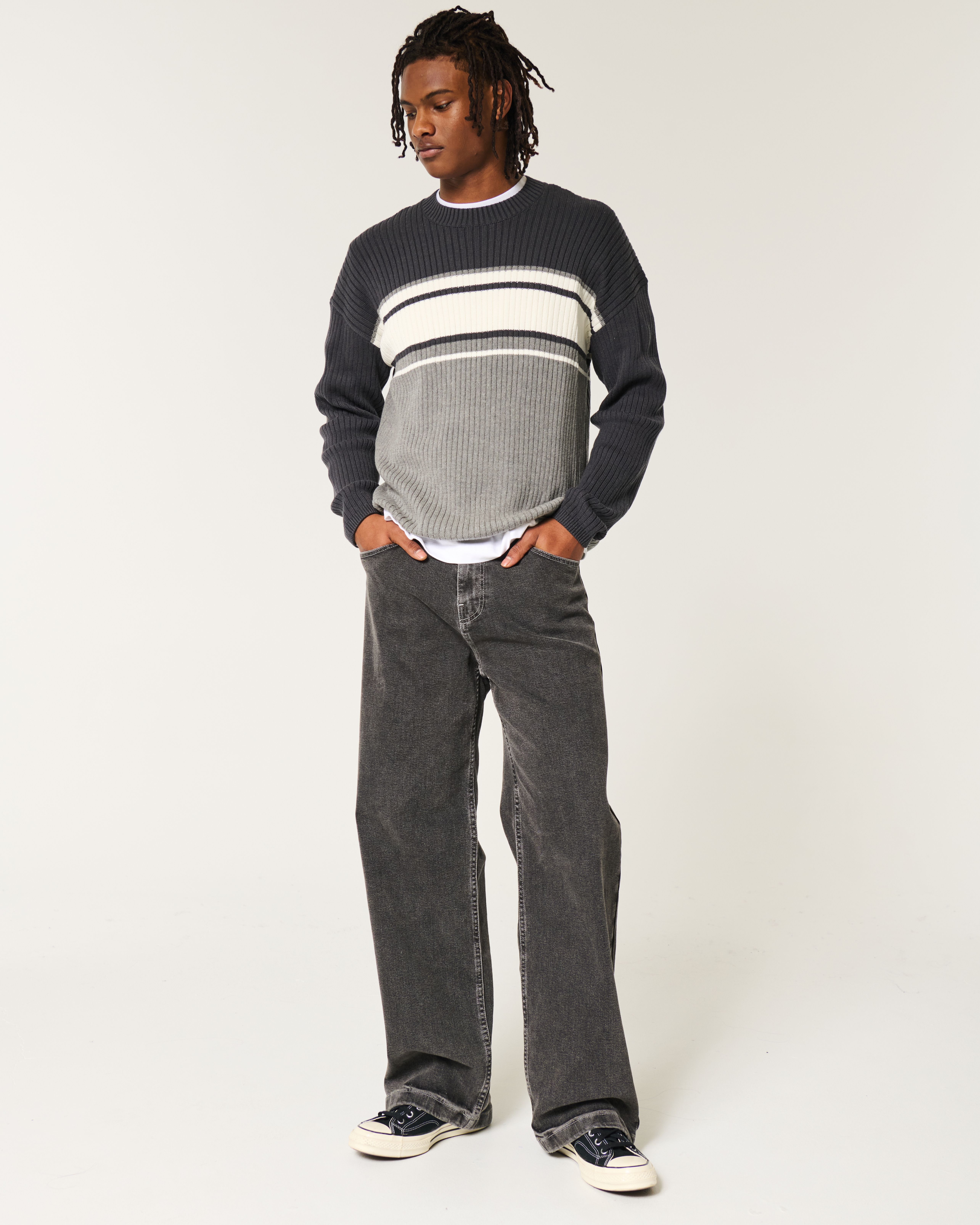 Мужские свитеры Hollister Boxy Crew Sweater — фото 3
