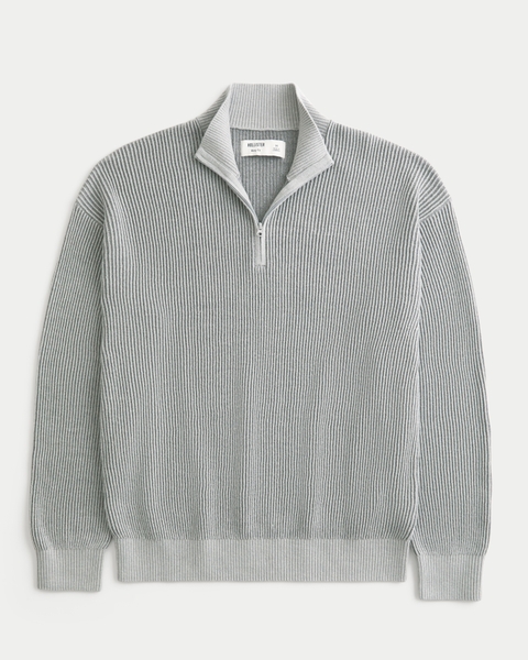 Мужские свитеры Hollister Boxy Quarter-Zip Sweater