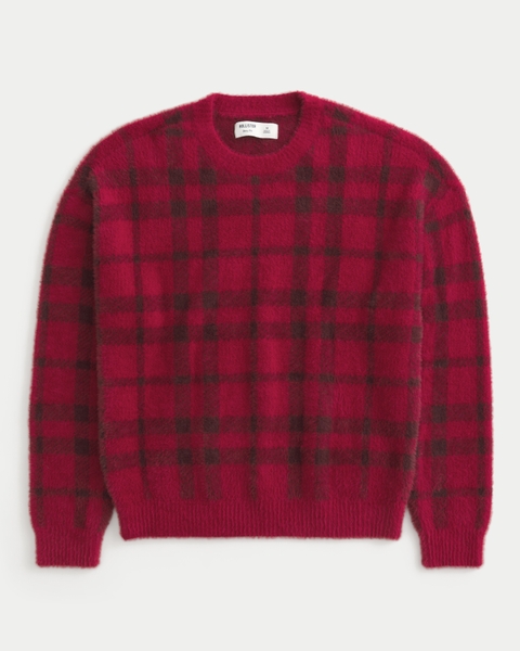 Мужские свитеры Hollister Boxy Fuzzy Crew Sweater