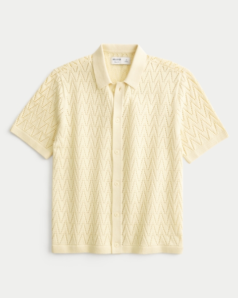 Мужские свитеры Hollister Boxy Short-Sleeve Sweater Shirt