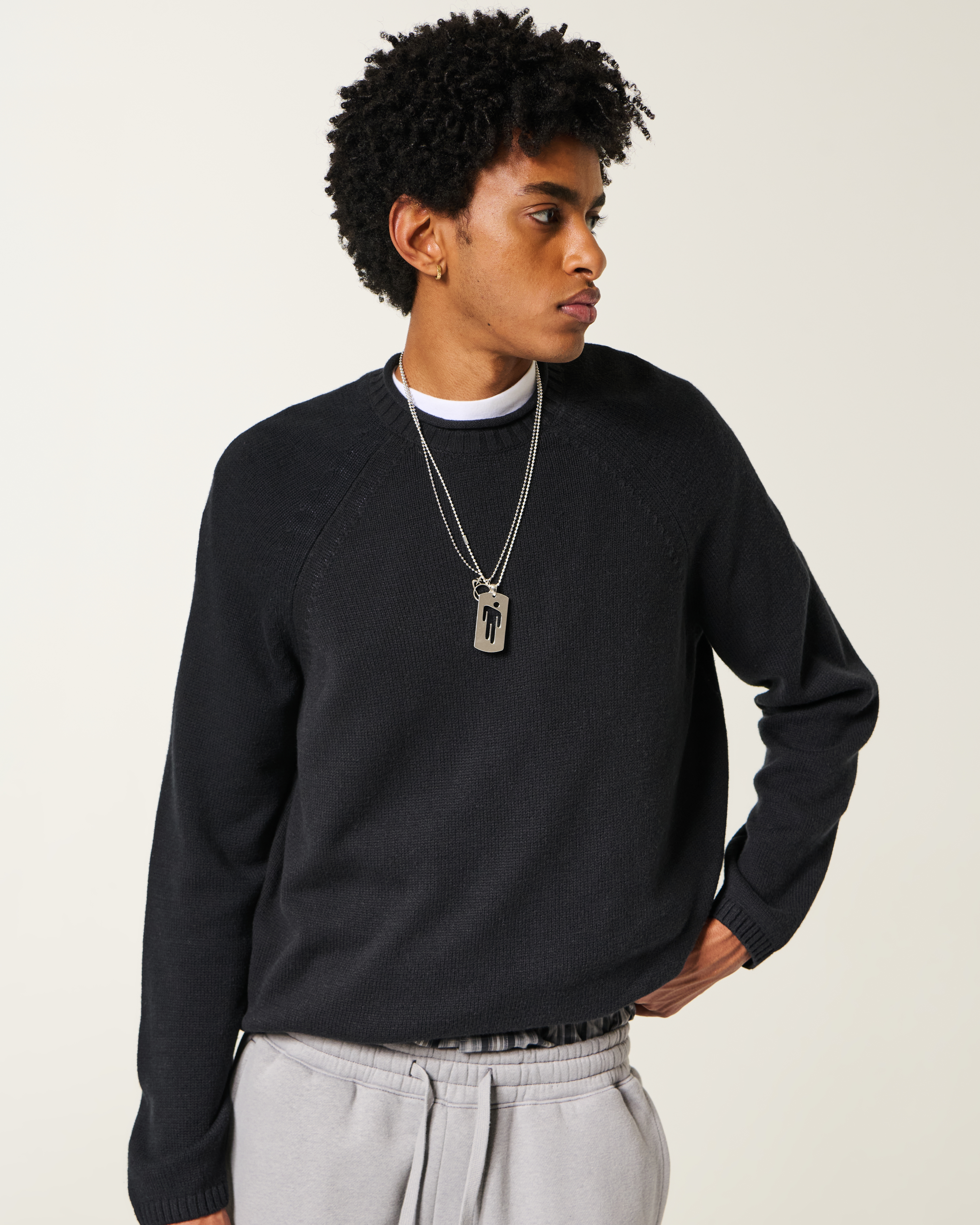 Мужские свитеры Hollister Boxy Roll-Neck Crew Sweater — фото 2