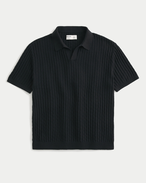 Мужские свитеры Hollister Boxy Short-Sleeve Sweater Polo