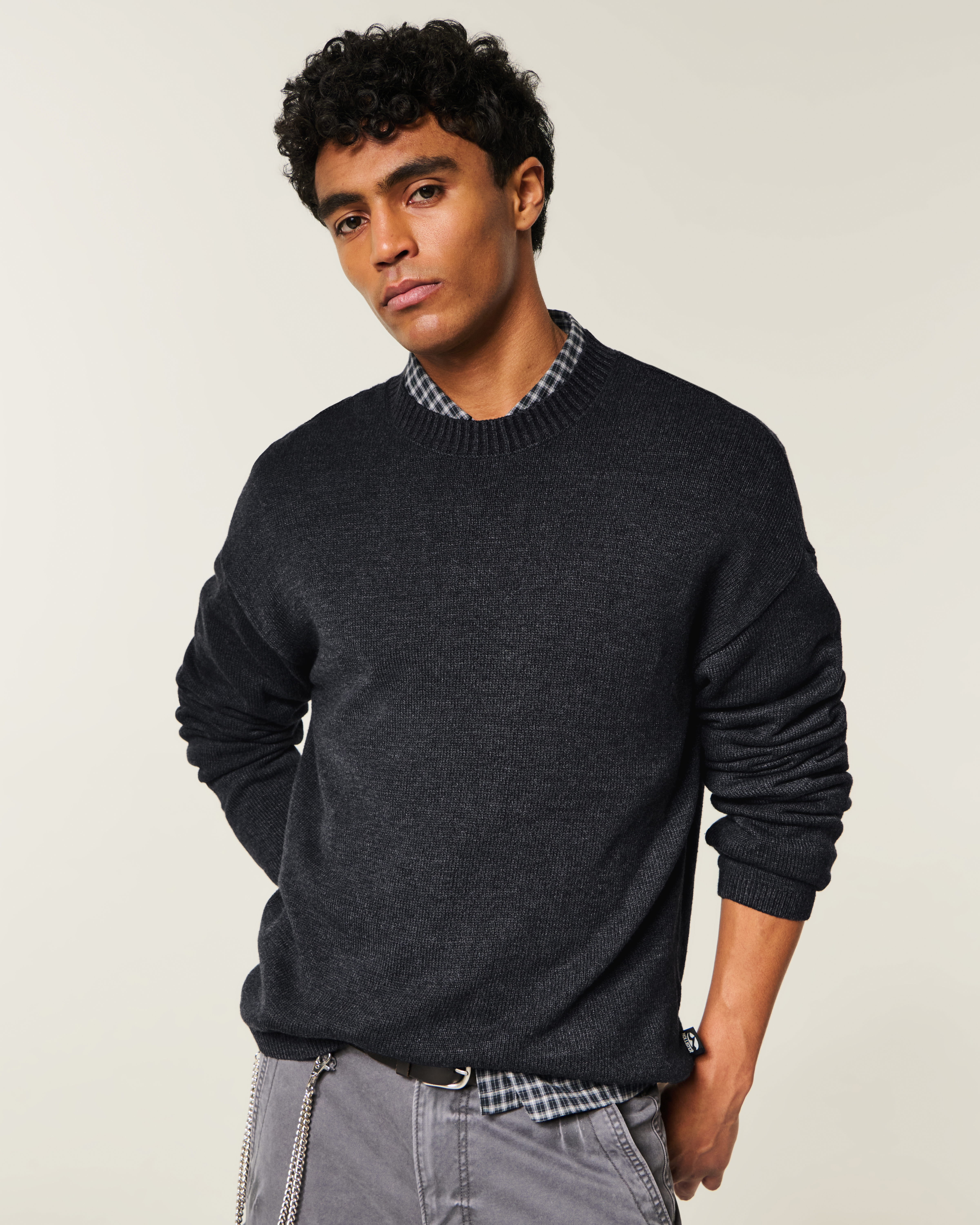 Мужские свитеры Hollister Boxy Graphic Crew Sweater — фото 2