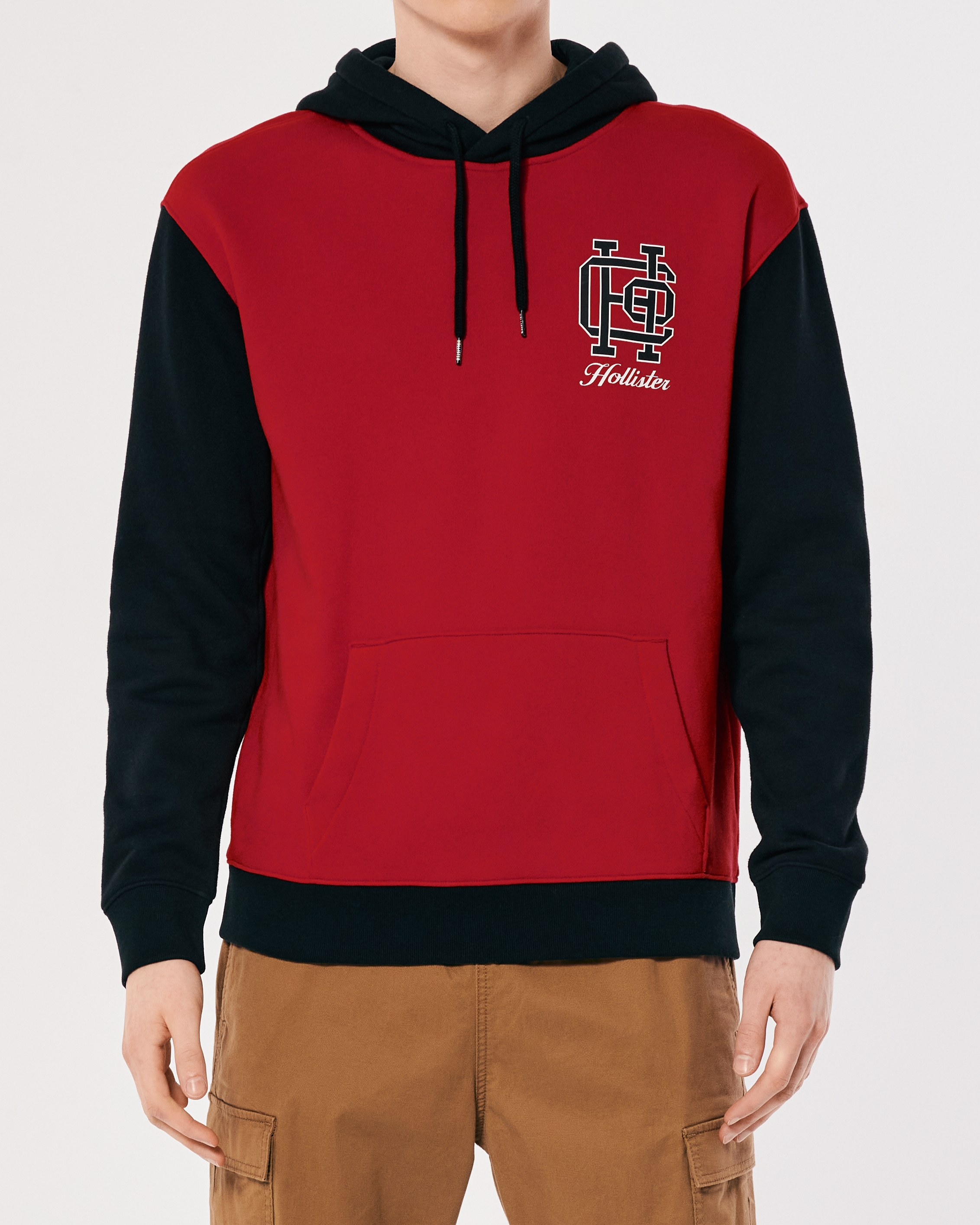 hollister red hoodie