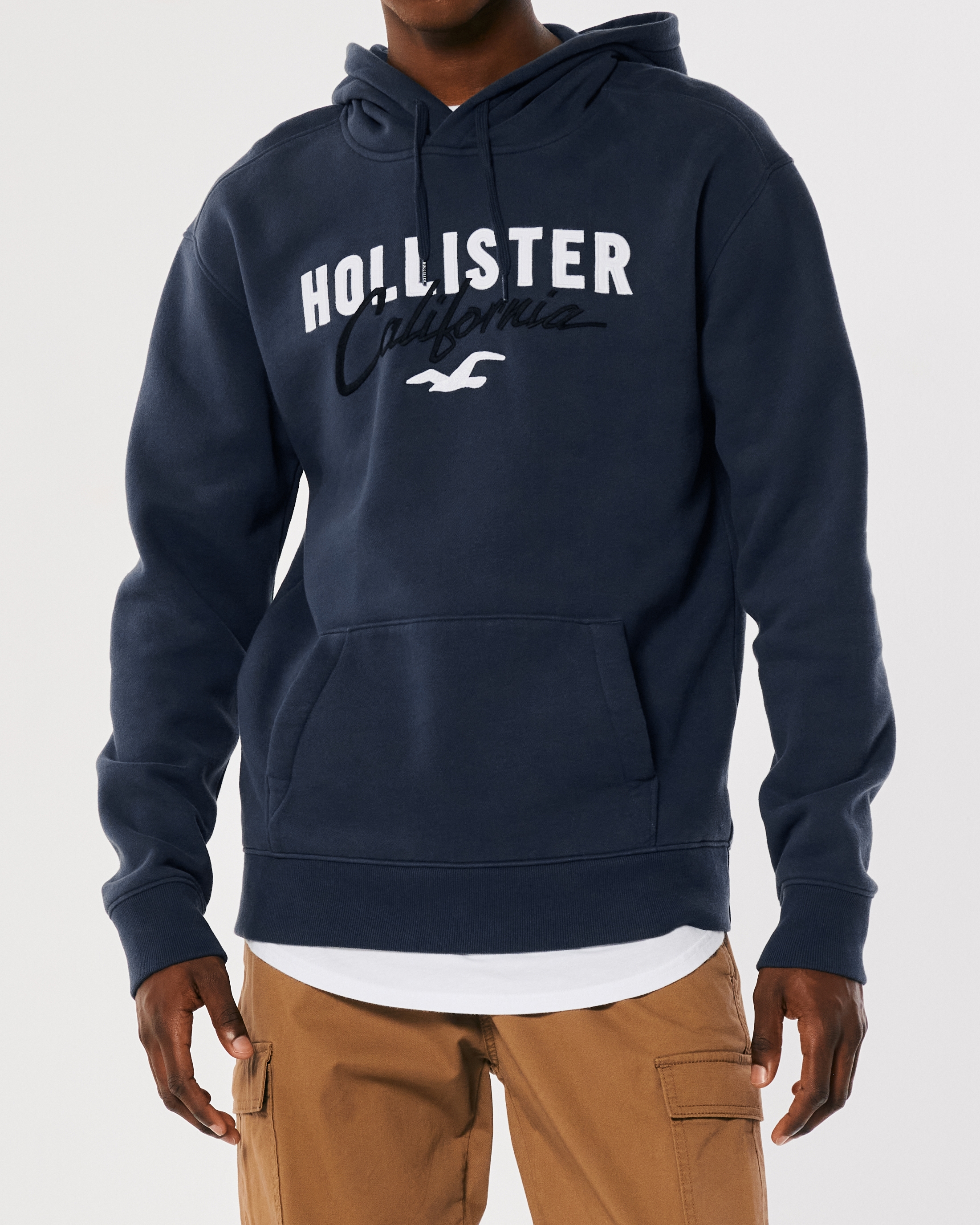 hollister hoodie white