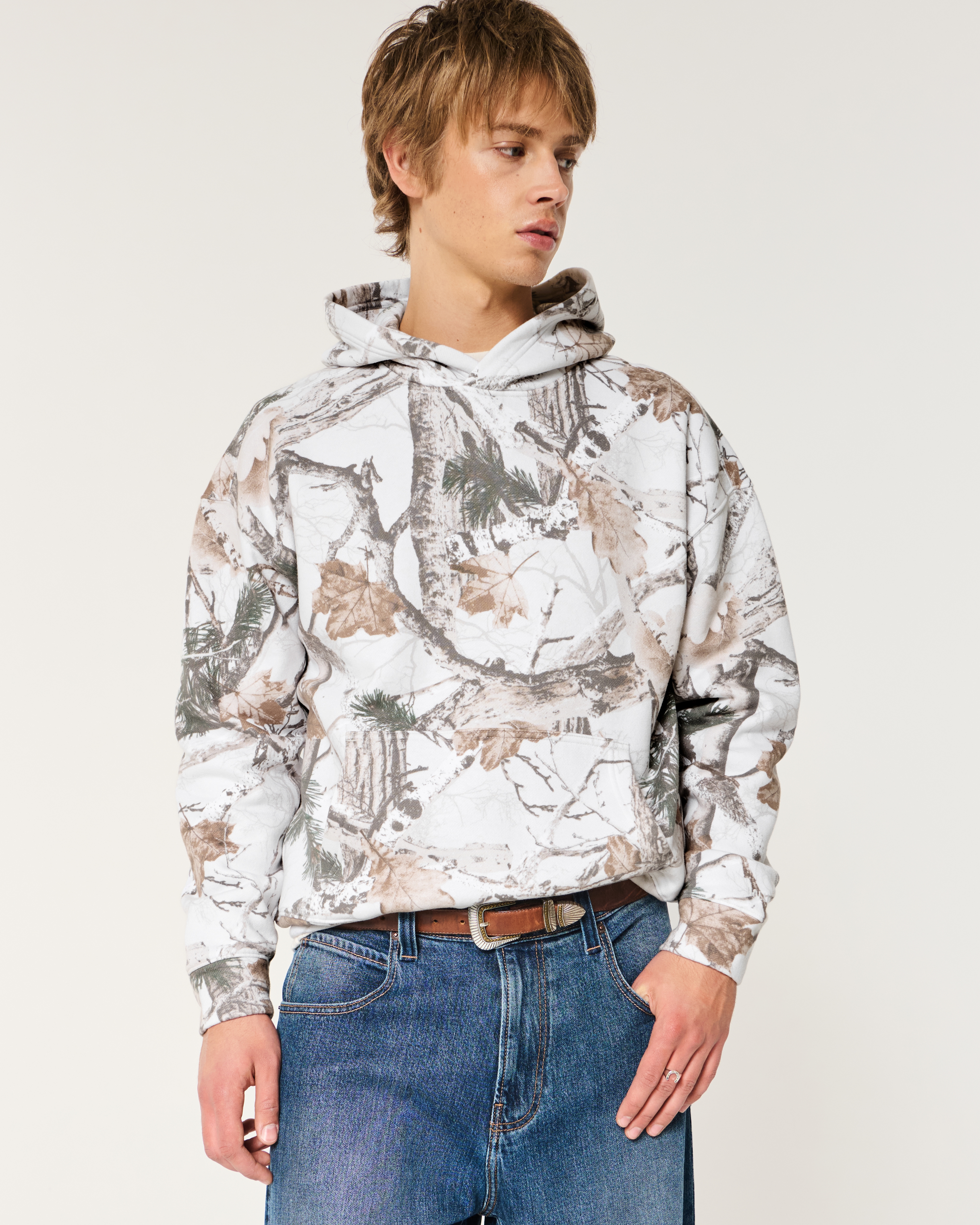 Мужские худи Hollister Boxy Camo — фото 2