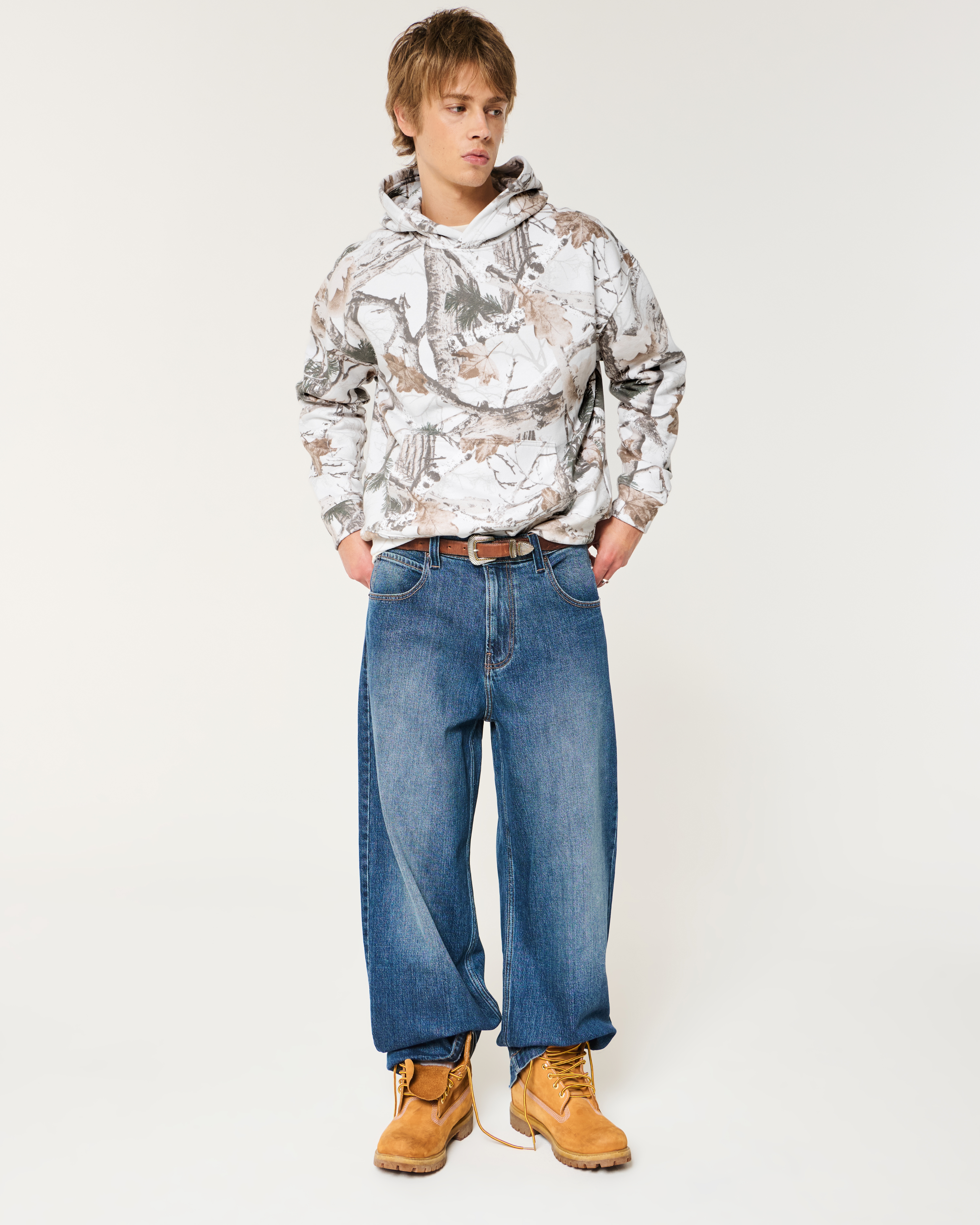 Мужские худи Hollister Boxy Camo — фото 3