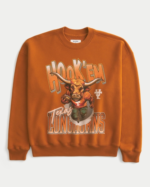 Мужские худи Hollister Boxy University of Virginia Graphic Crew Sweatshirt