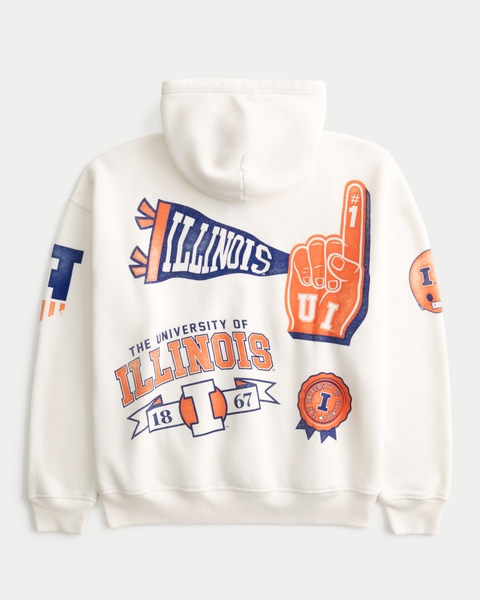 Мужские худи Hollister Boxy University of Notre Dame Fighting Irish Graphic
