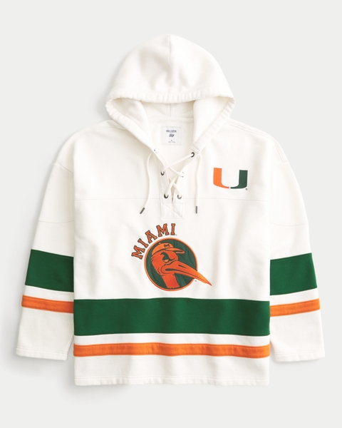 Мужские худи Hollister University of Notre Dame Fighting Irish Graphic Hockey Jersey