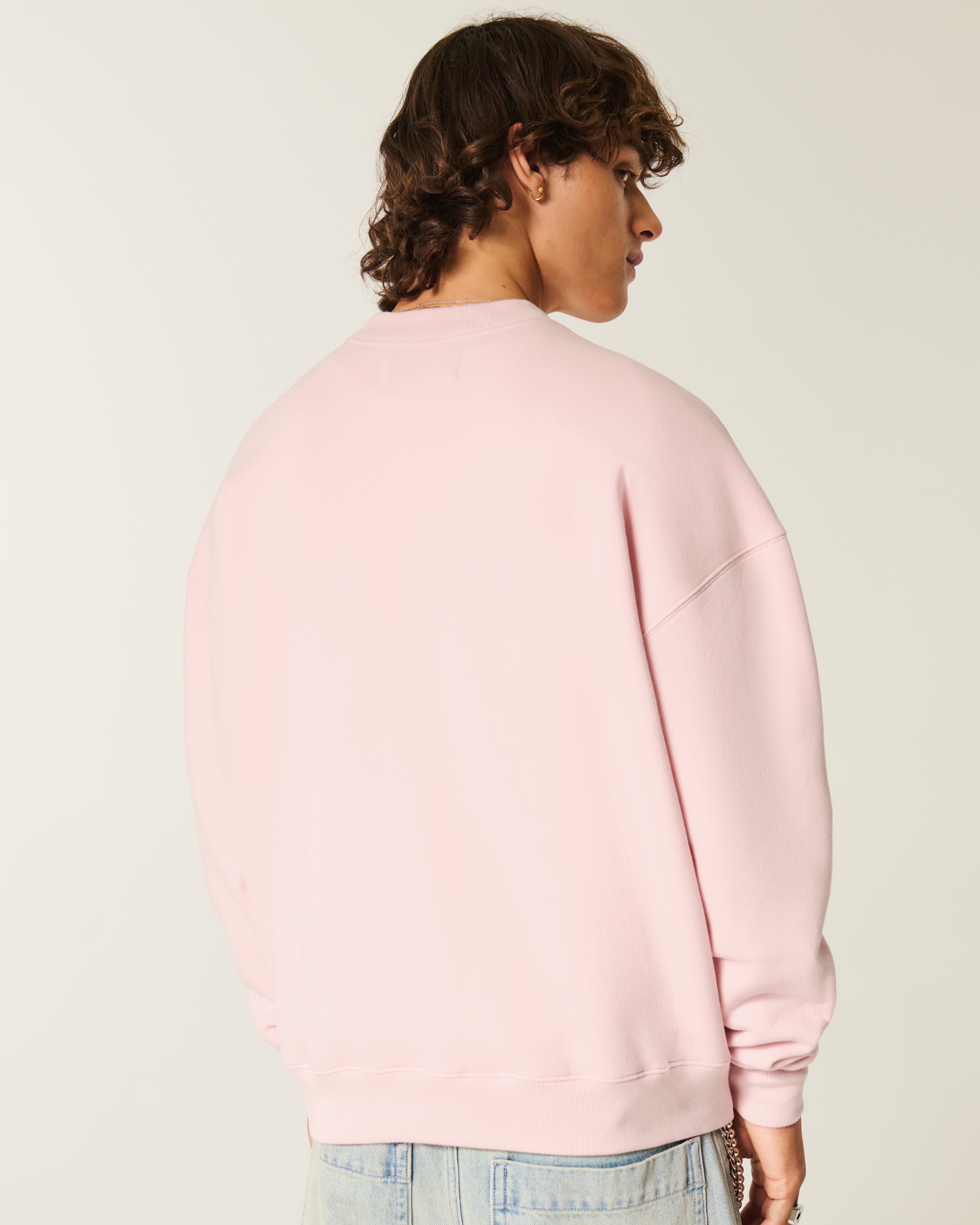 Мужские худи Hollister Boxy Crew Sweatshirt — фото 3