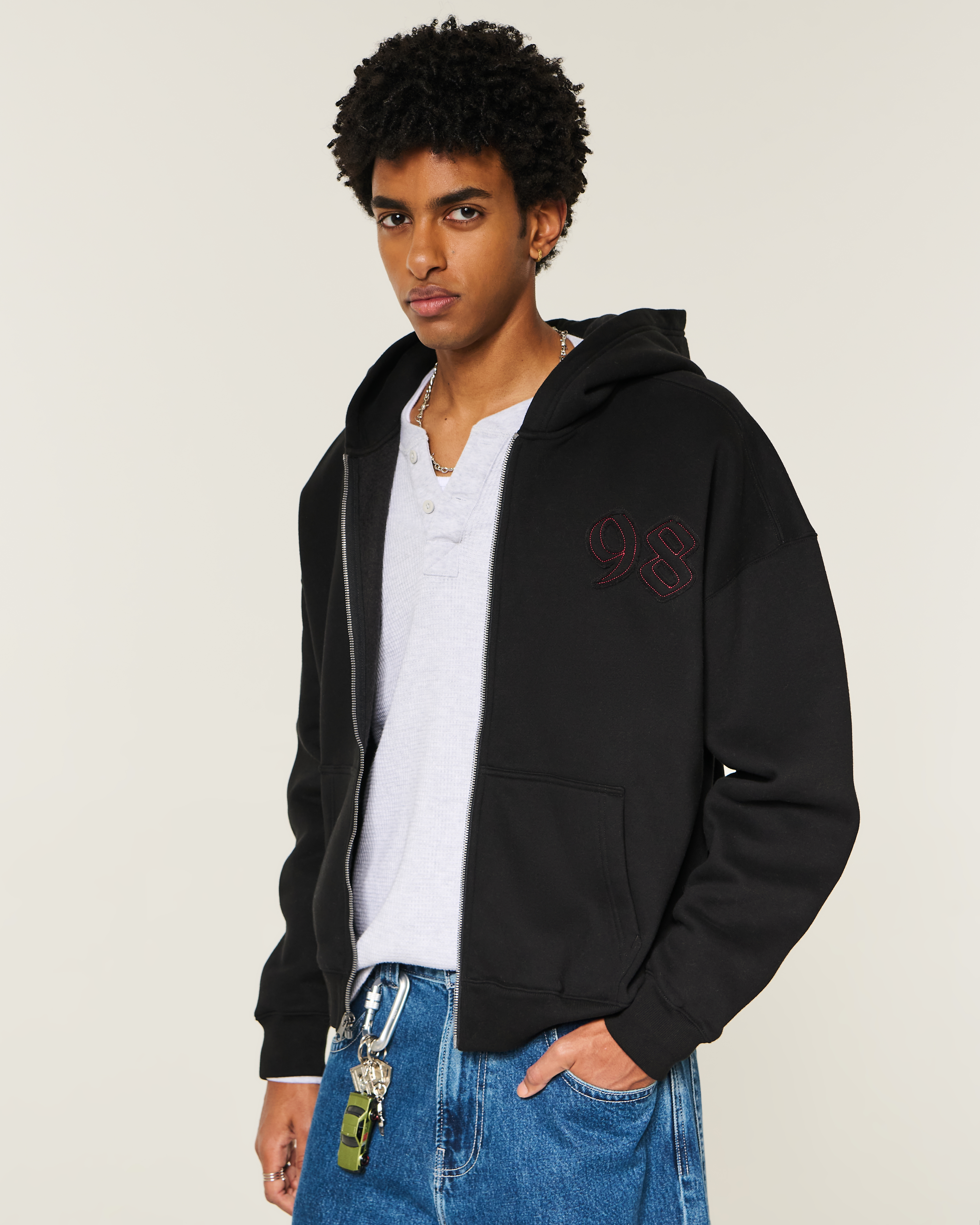 Мужские худи Hollister Boxy Good Luck Graphic — фото 2