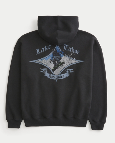Мужские худи Hollister Boxy Glacier Montana Graphic