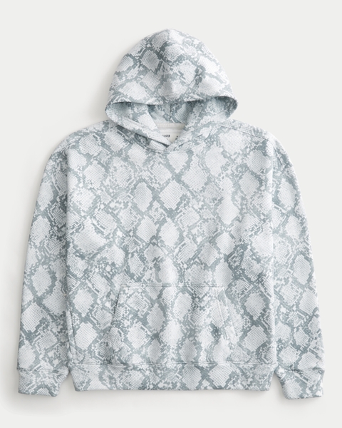 Мужские худи Hollister Boxy Snakeskin Print