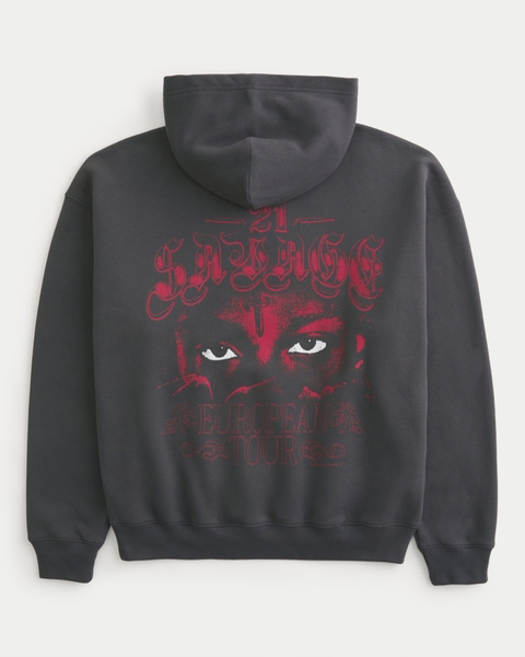 Мужские худи Hollister Boxy 21 Savage Graphic