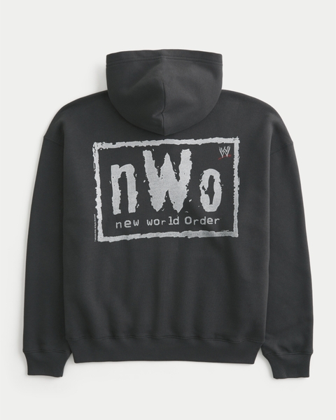 Мужские худи Hollister Boxy WWE nWo Graphic Zip-Up