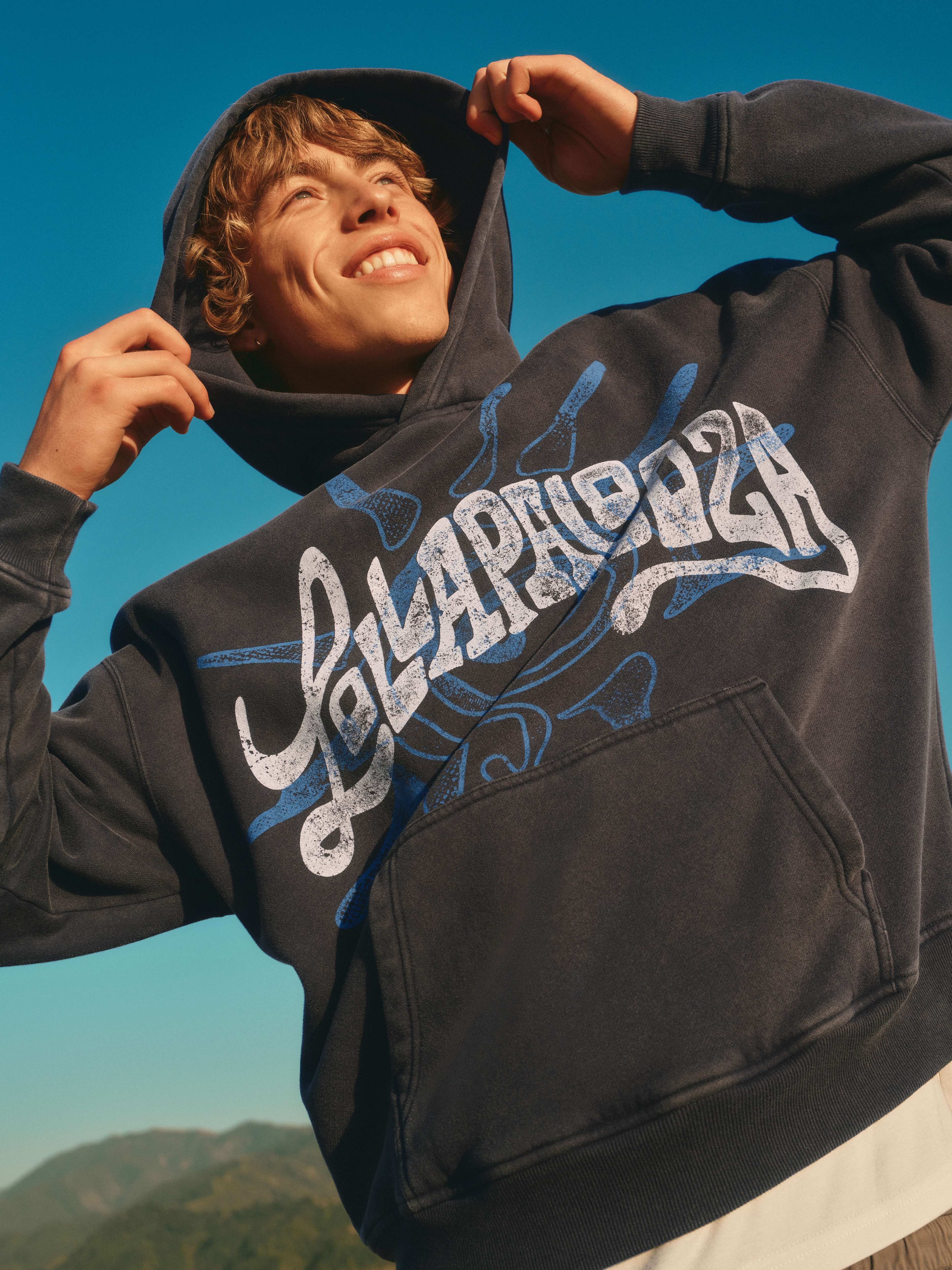 Мужские худи Hollister Boxy Lollapalooza Graphic — фото 2