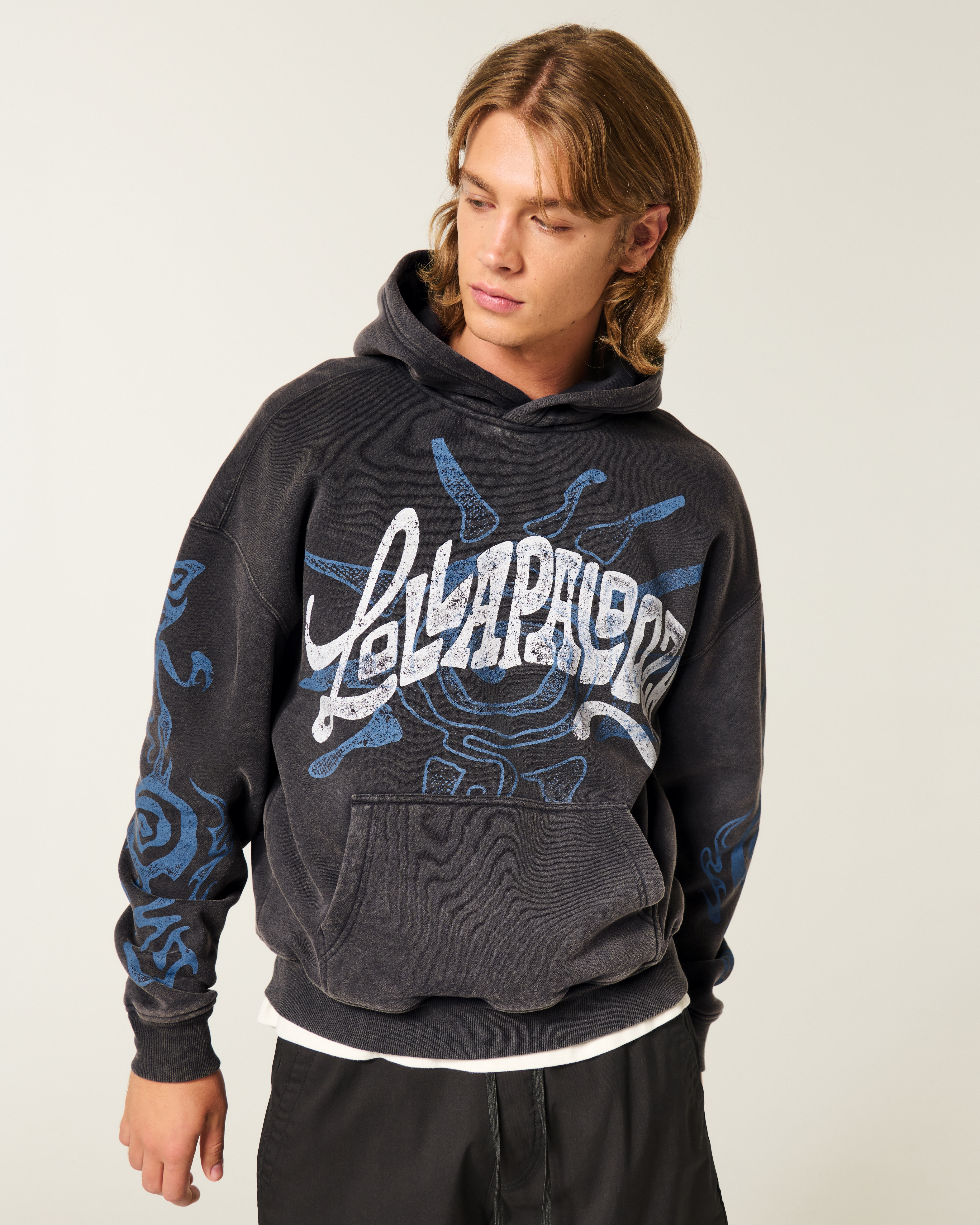 Мужские худи Hollister Boxy Lollapalooza Graphic — фото 3