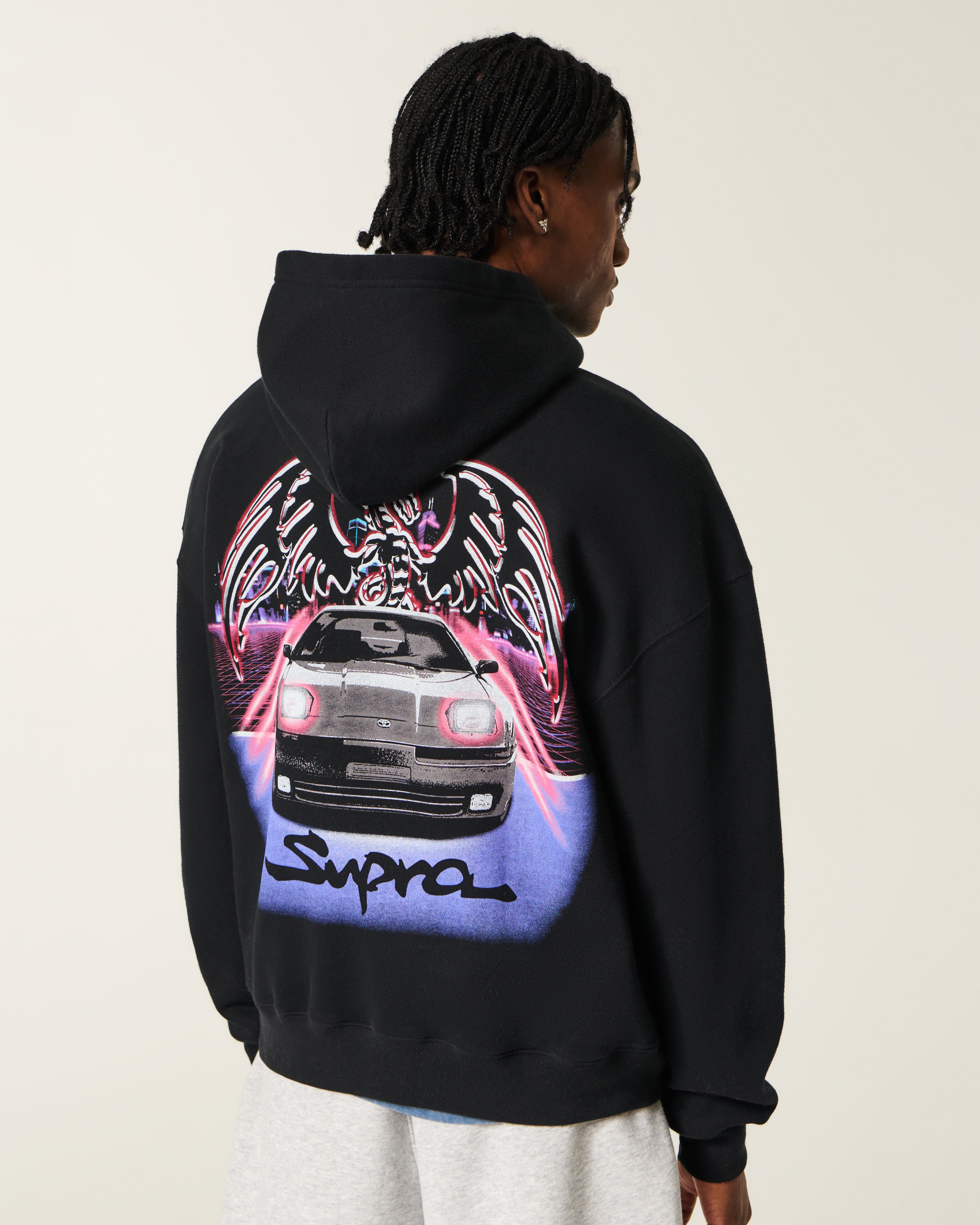 Мужские худи Hollister Boxy Shelby Cobra Graphic — фото 3
