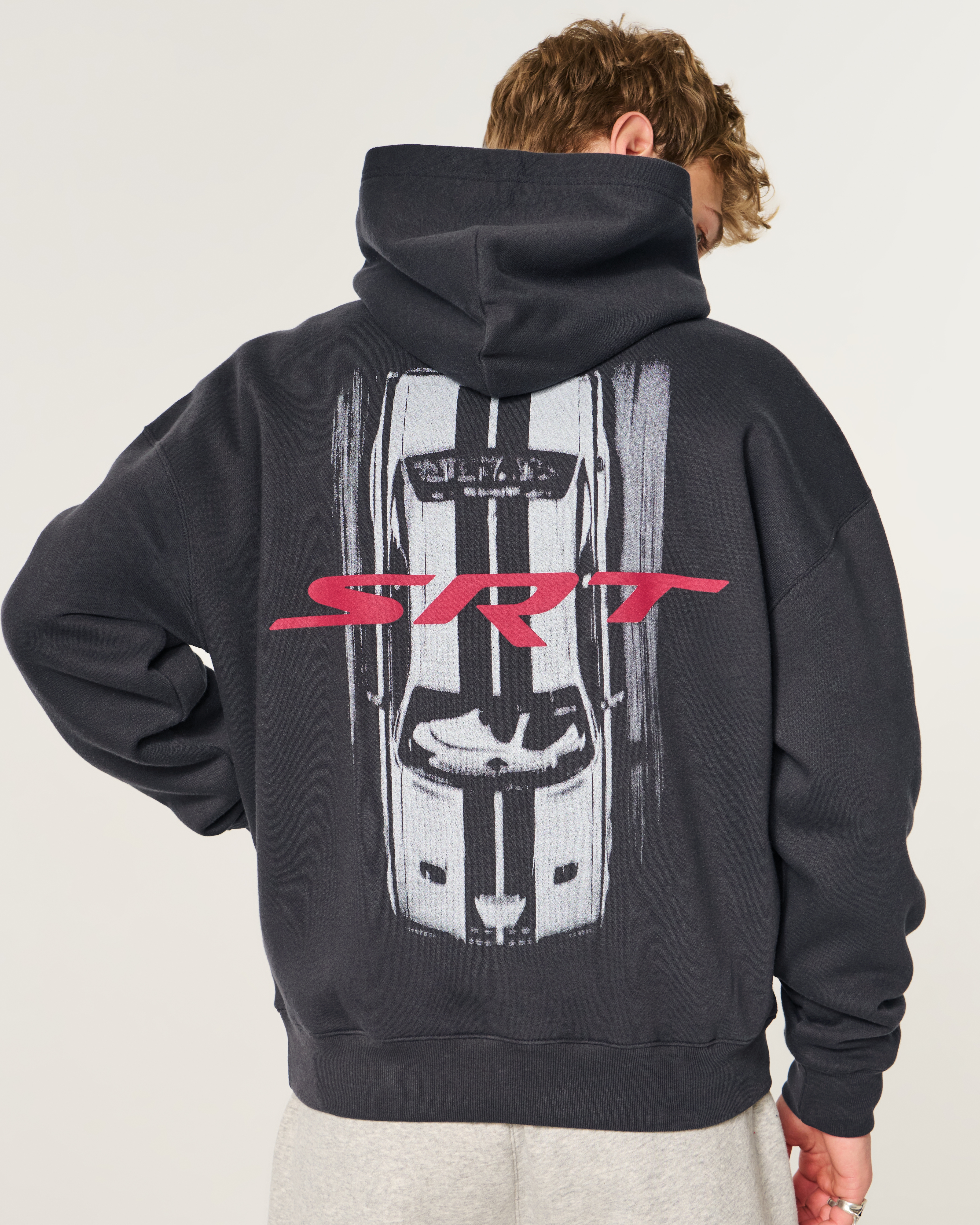 Мужские худи Hollister Zip-Up South High Mustangs Graphic — фото 3